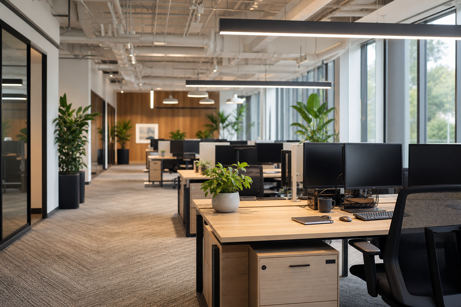 Connect Clound Tech office workspace